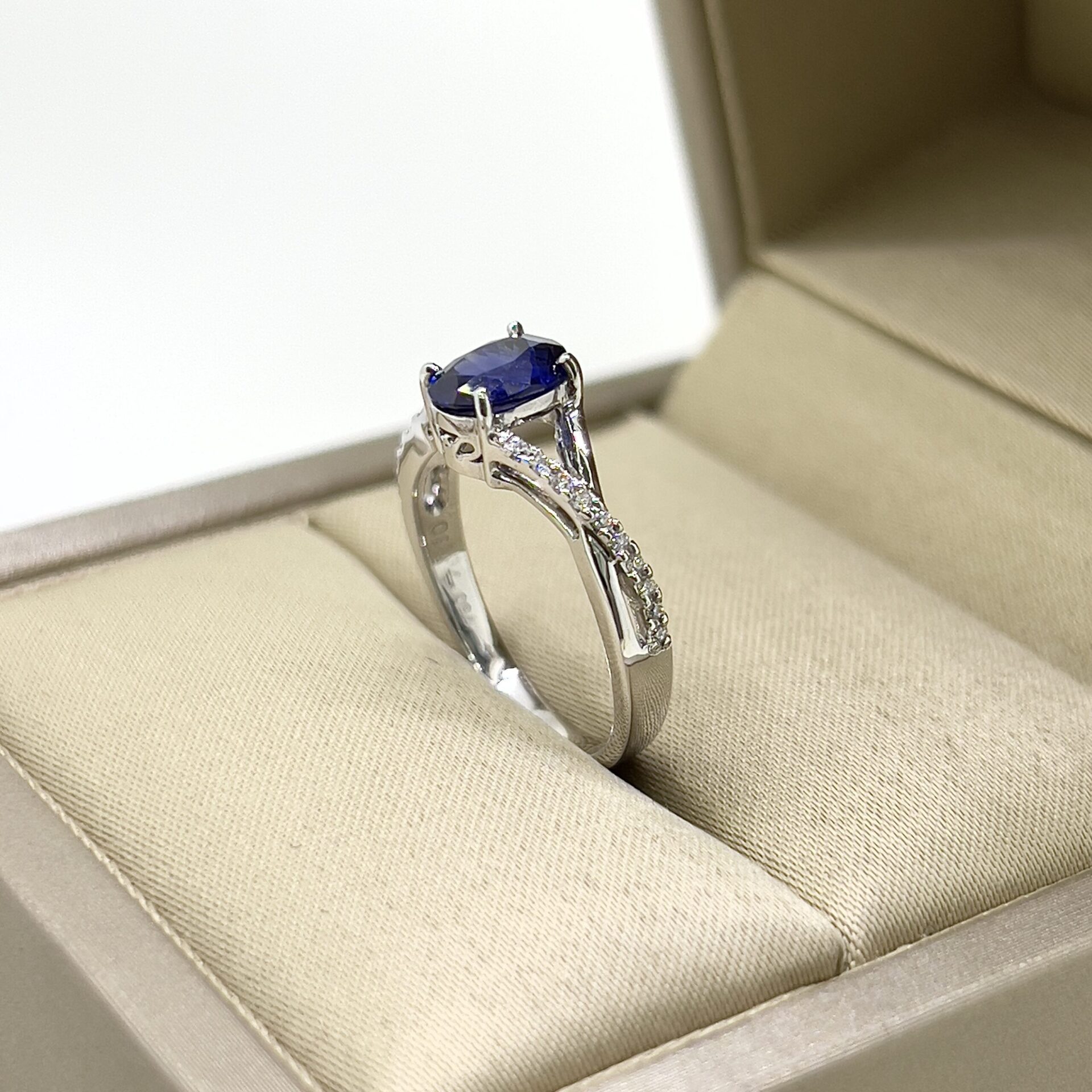 Royal Blue Zircon Rings Wedding Ring Set Women Purple Zircon - Temu