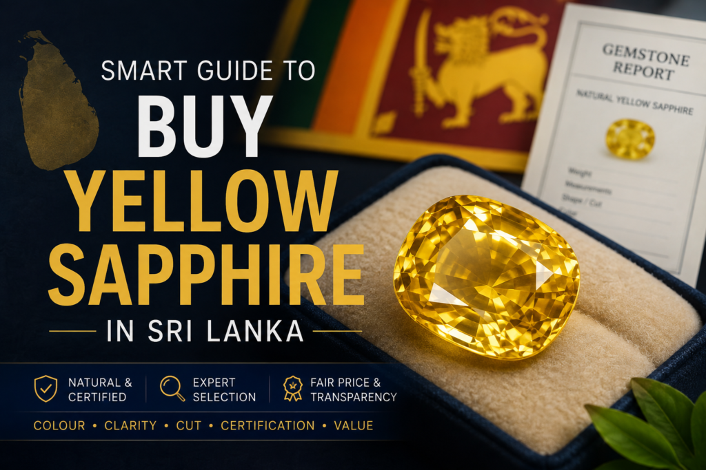 Buy yellow sapphire in Sri Lanka